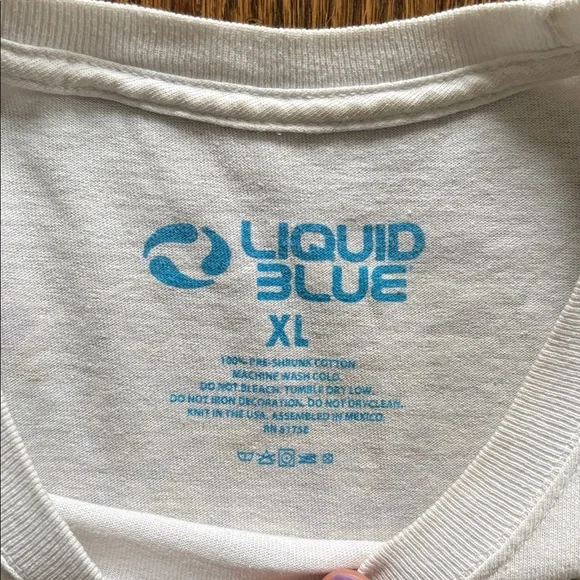 Vintage 90s Grateful Dead Liquid Blue Tie-Dye Terrapin Station Graphic Band Tee - Picture 3 of 8